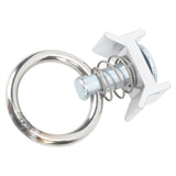 6PCS Single Stud Fitting L Track with Round Ring Stainless Steel Aluminum Cargo Control Stud Tie Down Fitting for Airline Track Logistic Installation - Extra Image