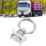 6PCS Single Stud Fitting L Track with Round Ring Stainless Steel Aluminum Cargo Control Stud Tie Down Fitting for Airline Track Logistic Installation