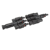 PV Solar Branch Connectors 1 to 3 Waterproof High Current Carrying Capacity Solar Panel T Branch Connector for Parallel Connection - Extra Image