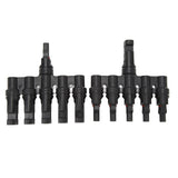 Solar T Branch Connector 1 to 5 PPO IP67 Waterproof Female Male Safety Protection Solar Panel Power Accessory