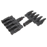 Solar T Branch Connector 1 to 5 PPO IP67 Waterproof Female Male Safety Protection Solar Panel Power Accessory