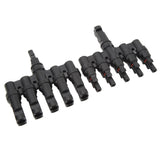 Solar T Branch Connector 1 to 5 PPO IP67 Waterproof Female Male Safety Protection Solar Panel Power Accessory