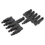 Solar T Branch Connector 1 to 5 PPO IP67 Waterproof Female Male Safety Protection Solar Panel Power Accessory