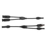 1 Pair Solar Panel Y Branch Parallel Cable 2 to 1 Solar Connectors Y Branch Parallel Adapter Cable Wire Plug Tool Kit MFF FMM 30CM 0.98FT