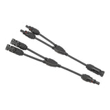 1 Pair Solar Panel Y Branch Parallel Cable 2 to 1 Solar Connectors Y Branch Parallel Adapter Cable Wire Plug Tool Kit MFF FMM 30CM 0.98FT
