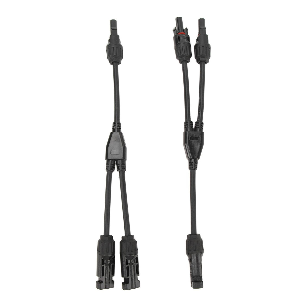 1 Pair Solar Panel Y Branch Parallel Cable 2 to 1 Solar Connectors Y Branch Parallel Adapter Cable Wire Plug Tool Kit MFF FMM 30CM 0.98FT