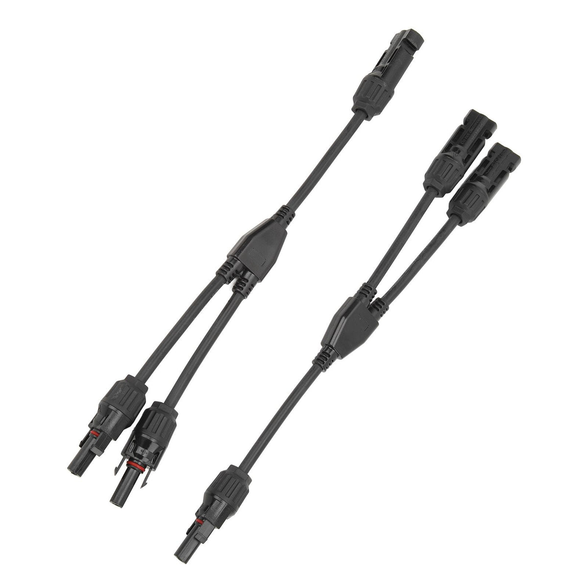 1 Pair Solar Panel Y Branch Parallel Cable 2 to 1 Solar Connectors Y Branch Parallel Adapter Cable Wire Plug Tool Kit MFF FMM 30CM 0.98FT