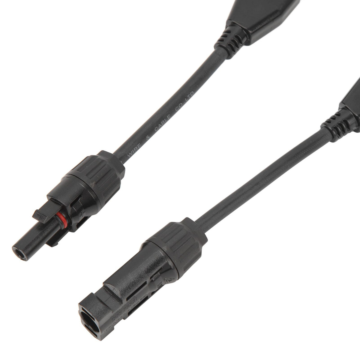 1 Pair Solar Panel Y Branch Parallel Cable 2 to 1 Solar Connectors Y Branch Parallel Adapter Cable Wire Plug Tool Kit MFF FMM 30CM 0.98FT