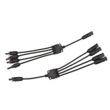 Solar Connectors 1 to 4 Y Branch Parallel Adapter Cable Wire Plug Tool Kit for Solar Panel