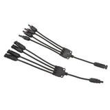 Solar Connectors 1 to 4 Y Branch Parallel Adapter Cable Wire Plug Tool Kit for Solar Panel - Side View