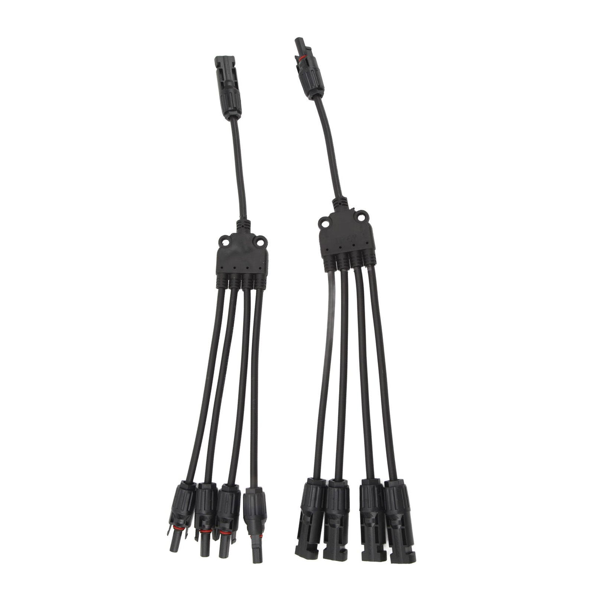 Solar Connectors 1 to 4 Y Branch Parallel Adapter Cable Wire Plug Tool Kit for Solar Panel