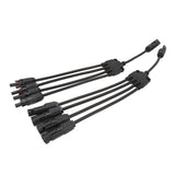 Solar Connectors 1 to 4 Y Branch Parallel Adapter Cable Wire Plug Tool Kit for Solar Panel