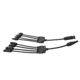 Solar Connectors 1 to 4 Y Branch Parallel Adapter Cable Wire Plug Tool Kit for Solar Panel