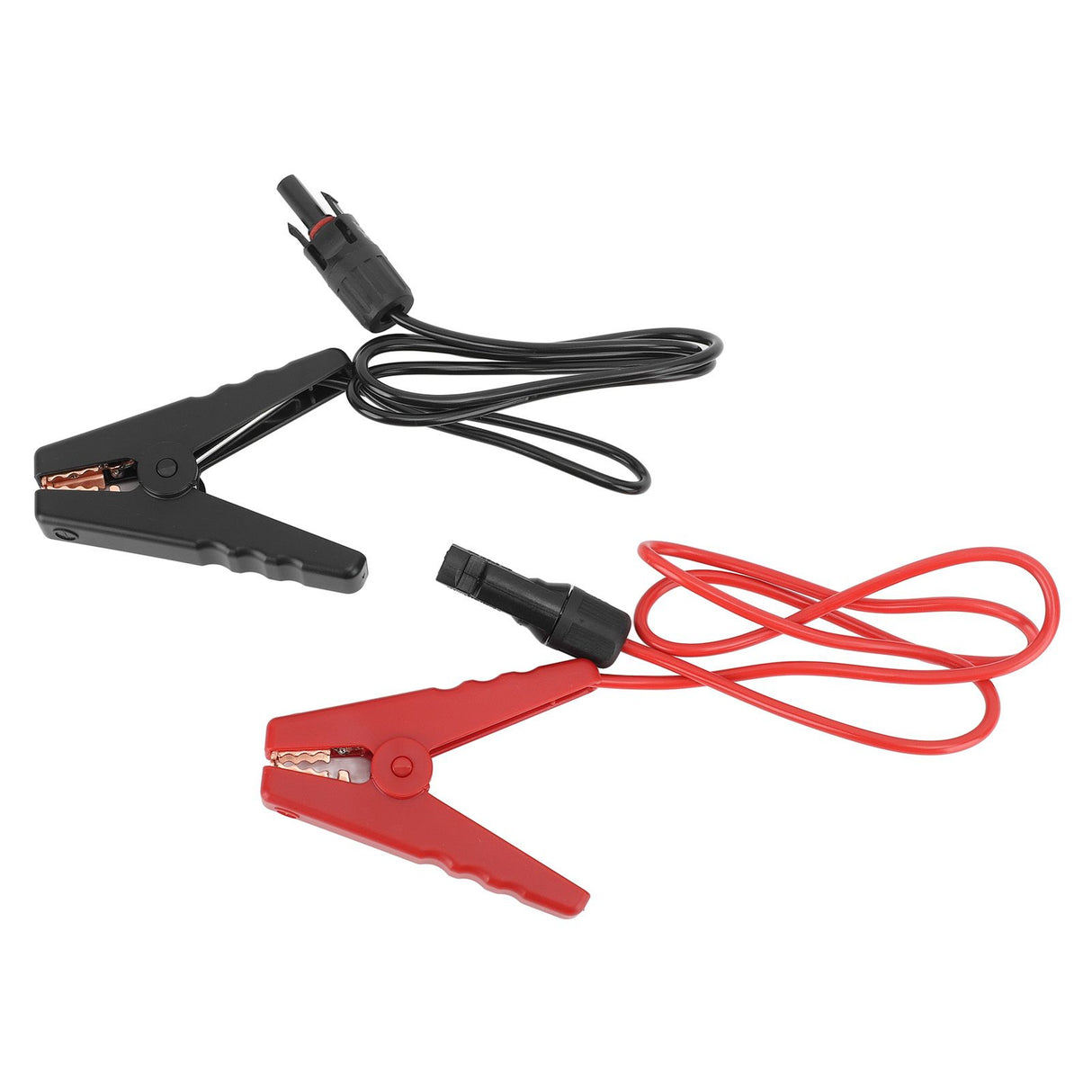 2PCS Solar Power Battery Clip 12AWG Quick Disconnect Extension Cable Battery Charger Clamp Connector for Solar Panel Automotive Motorcycle