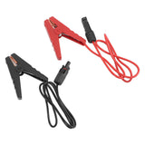 2PCS Solar Power Battery Clip 12AWG Quick Disconnect Extension Cable Battery Charger Clamp Connector for Solar Panel Automotive Motorcycle - Close-Up Angle