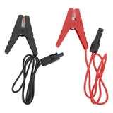 2PCS Solar Power Battery Clip 12AWG Quick Disconnect Extension Cable Battery Charger Clamp Connector for Solar Panel Automotive Motorcycle - Low Angle