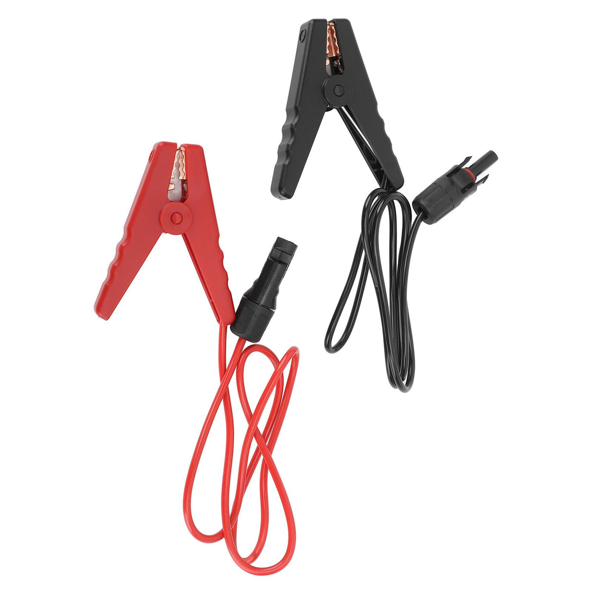 2PCS Solar Power Battery Clip 12AWG Quick Disconnect Extension Cable Battery Charger Clamp Connector for Solar Panel Automotive Motorcycle