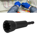 Wire Twister Wire Twisting Tool Spin Twisting Wire Connector Socket for Drill and Wire Connector Driver Black - Extra Image