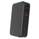 Multi Port USB Charger 235W 8 Ports PD65W Tabletop Fast USB C Charging Station for Macbook 100‑240V - Close-Up Angle