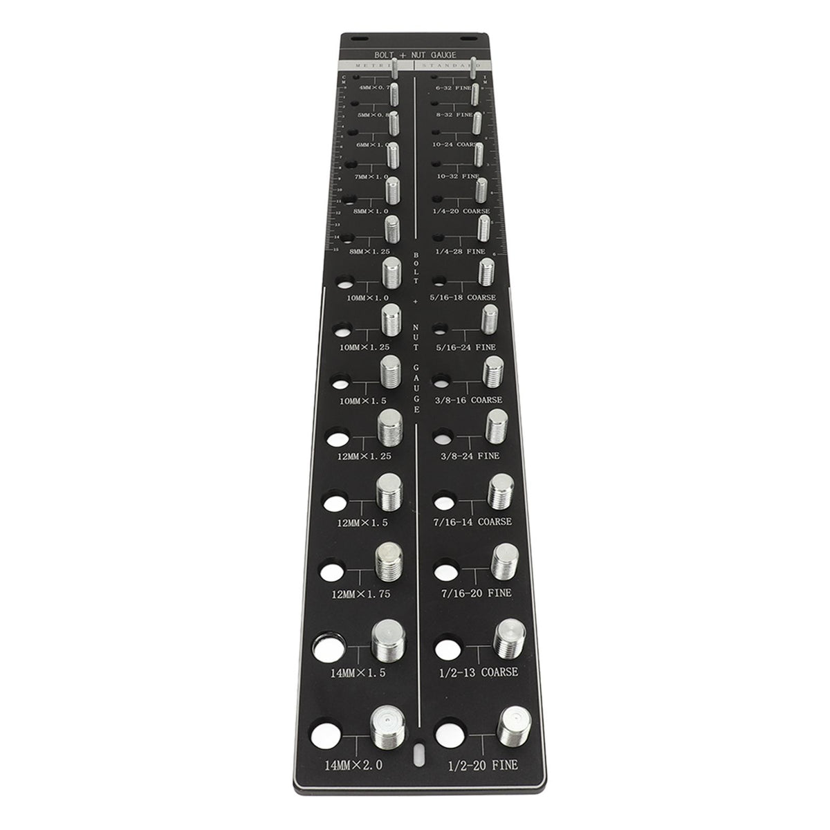 Nut and Bolt Thread Checker 28 Size Inch and Centimeter Carbon Steel Aluminium Alloy Accurate Easy Use Identifier Gauge