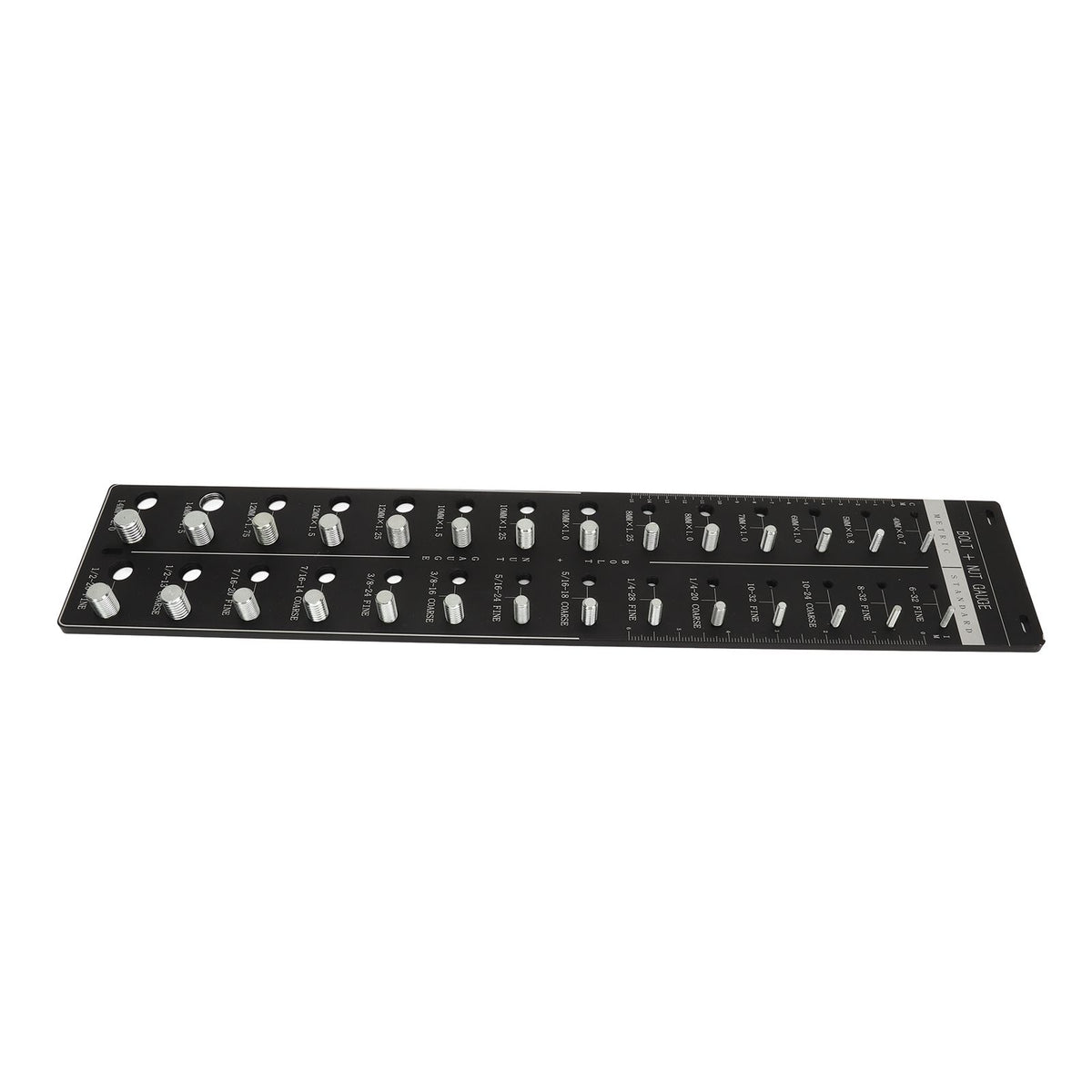 Nut and Bolt Thread Checker 28 Size Inch and Centimeter Carbon Steel Aluminium Alloy Accurate Easy Use Identifier Gauge