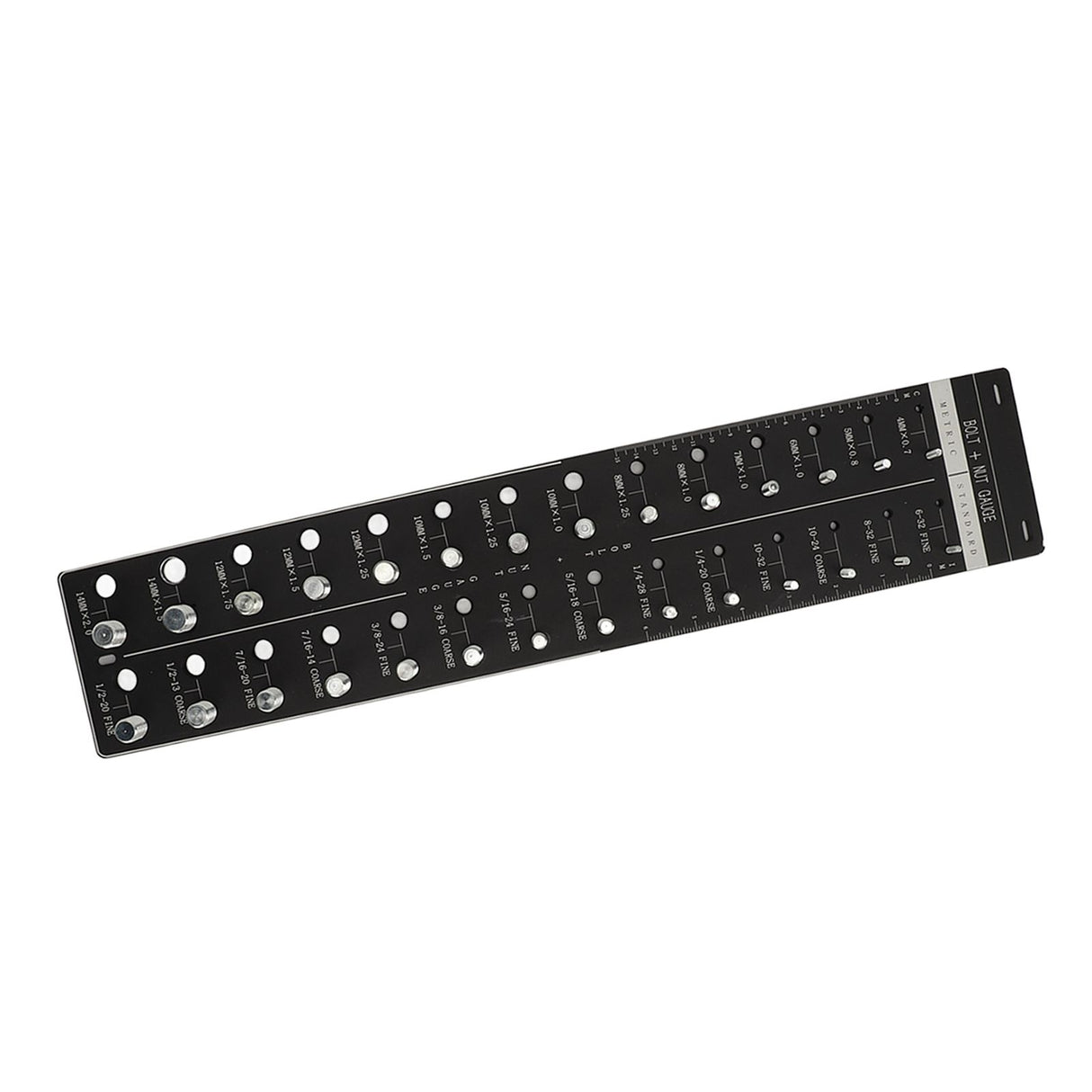 Nut and Bolt Thread Checker 28 Size Inch and Centimeter Carbon Steel Aluminium Alloy Accurate Easy Use Identifier Gauge