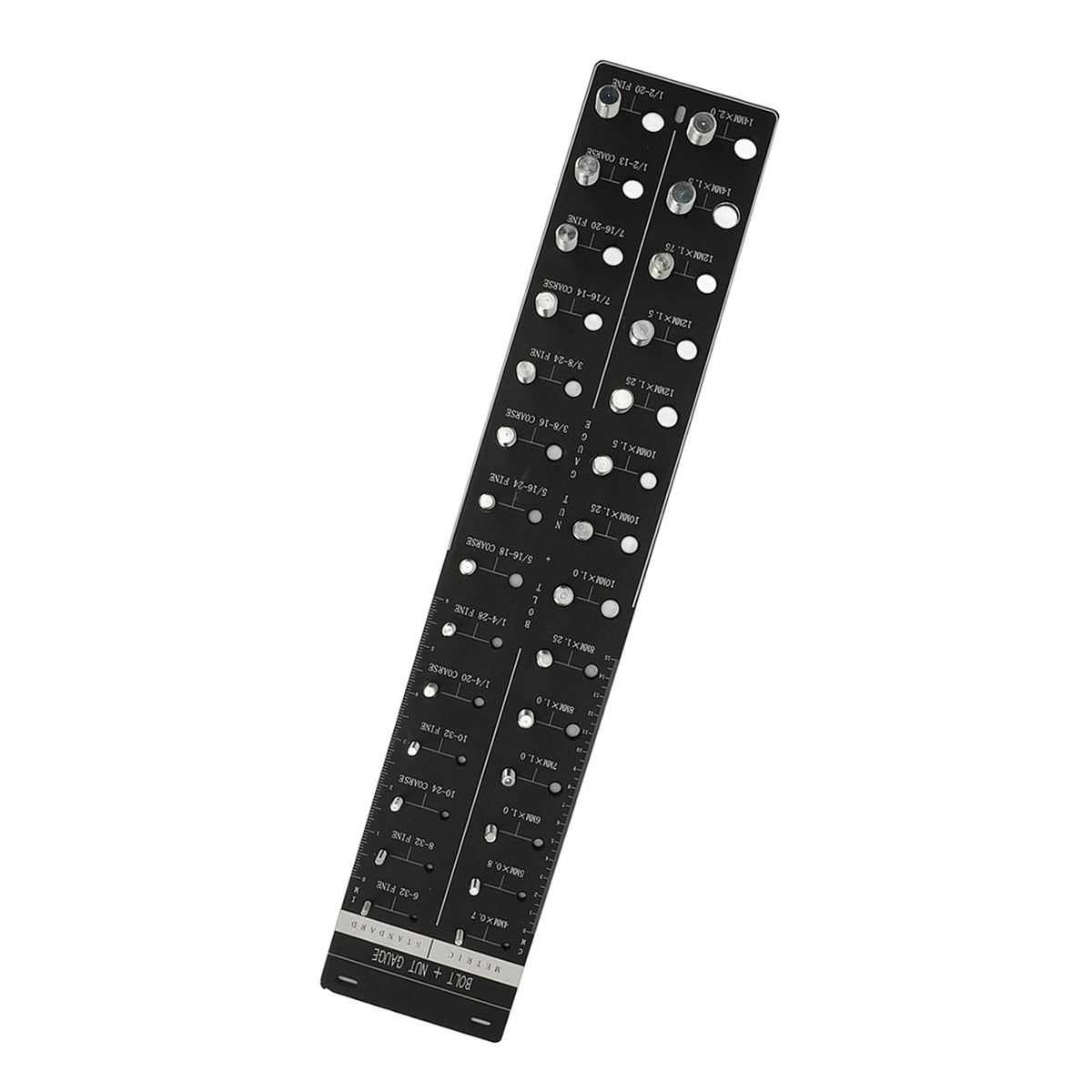 Nut and Bolt Thread Checker 28 Size Inch and Centimeter Carbon Steel Aluminium Alloy Accurate Easy Use Identifier Gauge