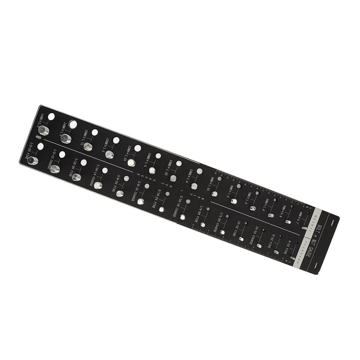 Nut and Bolt Thread Checker 28 Size Inch and Centimeter Carbon Steel Aluminium Alloy Accurate Easy Use Identifier Gauge
