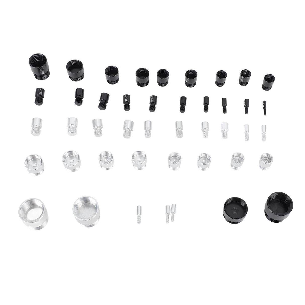 44PCS Nut and Bolt Thread Checker Aluminum High Accuracy Bolt Nut Identifier Gauge with Storage Box for Imperial and Metric Nuts