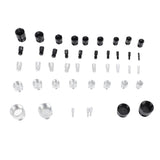 44PCS Nut and Bolt Thread Checker Aluminum High Accuracy Bolt Nut Identifier Gauge with Storage Box for Imperial and Metric Nuts