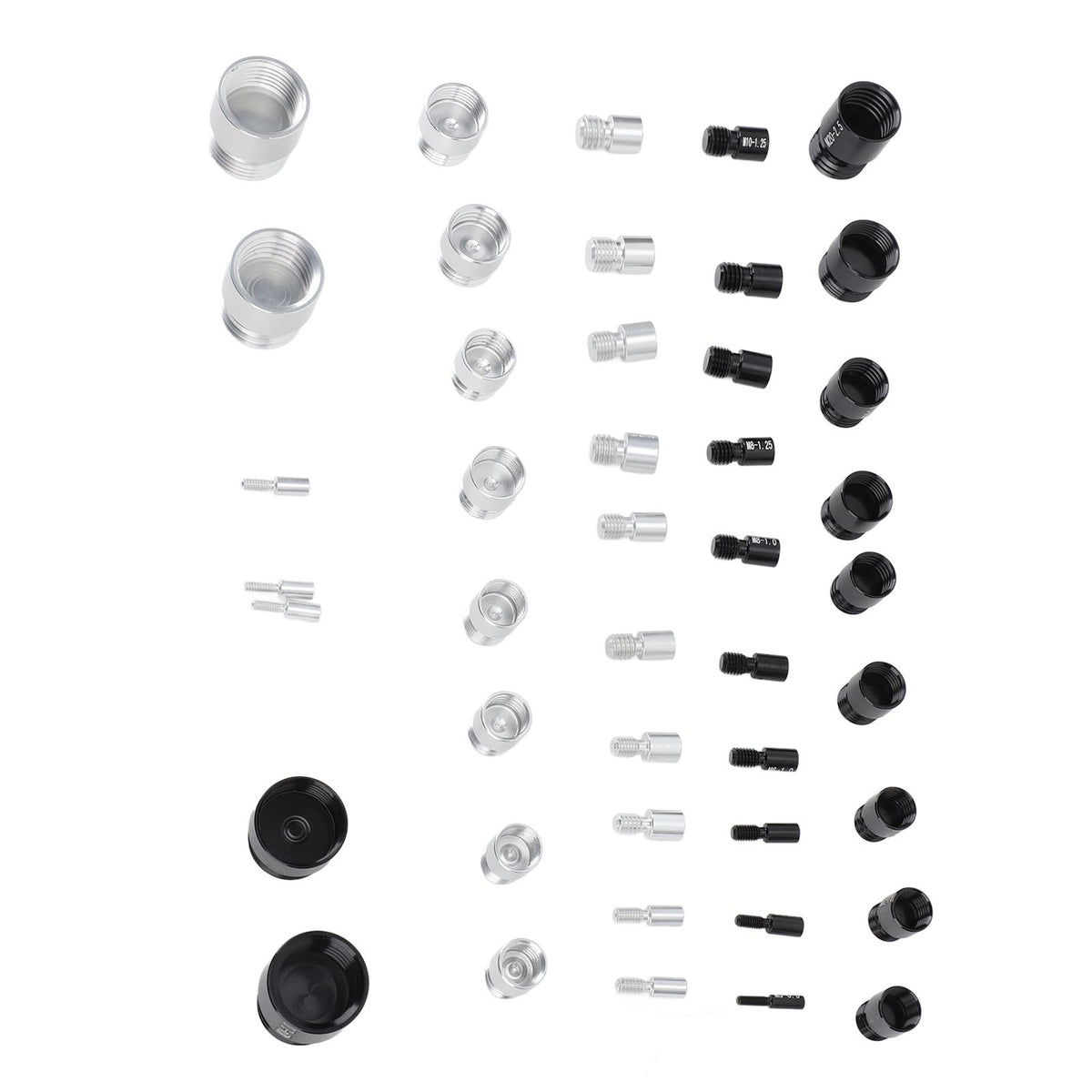 44PCS Nut and Bolt Thread Checker Aluminum High Accuracy Bolt Nut Identifier Gauge with Storage Box for Imperial and Metric Nuts