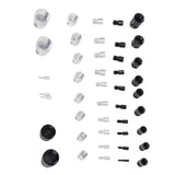44PCS Nut and Bolt Thread Checker Aluminum High Accuracy Bolt Nut Identifier Gauge with Storage Box for Imperial and Metric Nuts