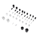 44PCS Nut and Bolt Thread Checker Aluminum High Accuracy Bolt Nut Identifier Gauge with Storage Box for Imperial and Metric Nuts