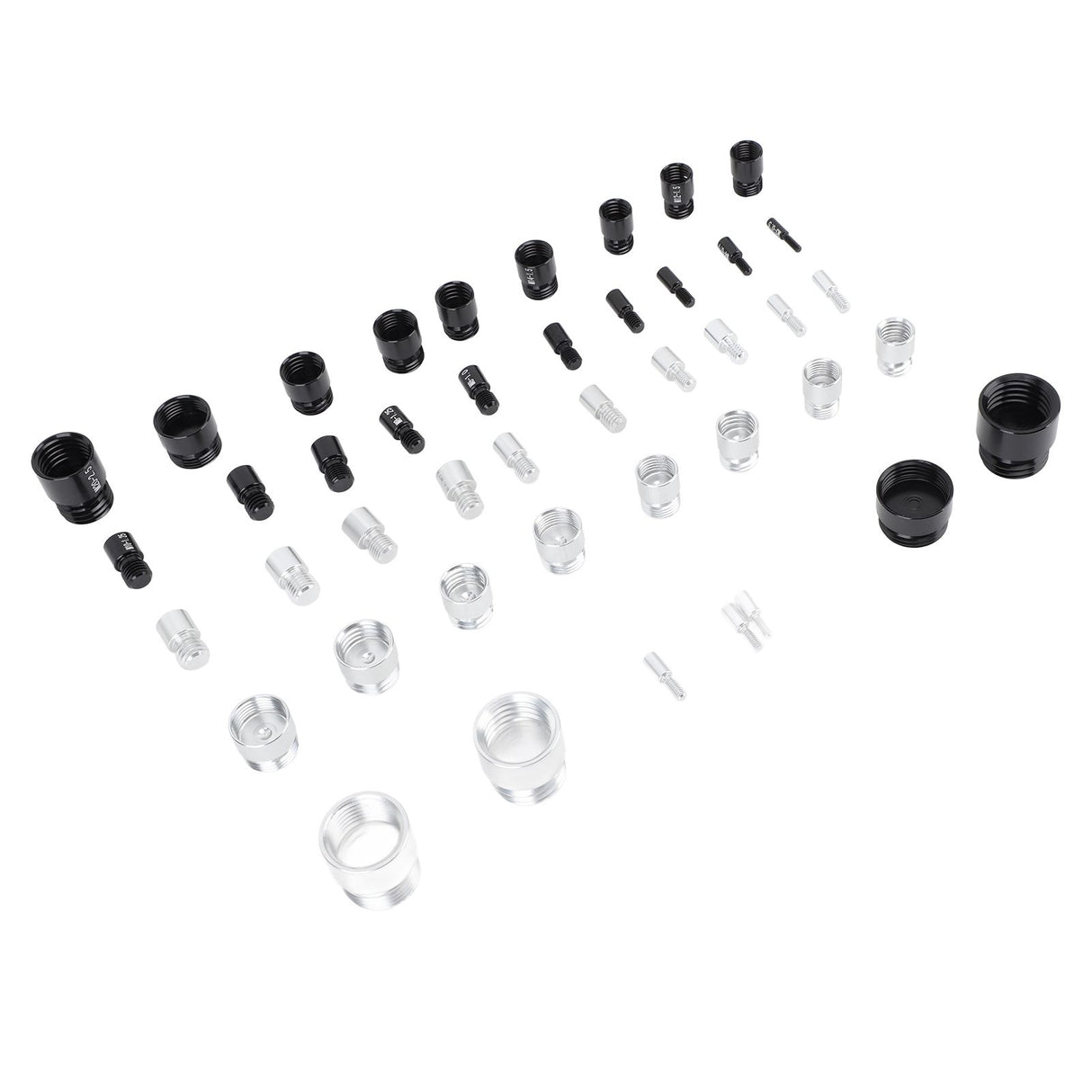 44PCS Nut and Bolt Thread Checker Aluminum High Accuracy Bolt Nut Identifier Gauge with Storage Box for Imperial and Metric Nuts
