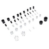 44PCS Nut and Bolt Thread Checker Aluminum High Accuracy Bolt Nut Identifier Gauge with Storage Box for Imperial and Metric Nuts