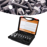 44PCS Nut and Bolt Thread Checker Aluminum High Accuracy Bolt Nut Identifier Gauge with Storage Box for Imperial and Metric Nuts