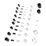 44PCS Nut and Bolt Thread Checker Aluminum High Accuracy Bolt Nut Identifier Gauge with Storage Box for Imperial and Metric Nuts - Extra Image