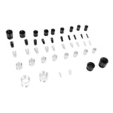 44PCS Nut and Bolt Thread Checker Aluminum High Accuracy Bolt Nut Identifier Gauge with Storage Box for Imperial and Metric Nuts