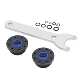 Front Mount Hydraulic Steering Cylinder Seal Kit with Pin Wrench Hydraulic Steering Support Bracket Puller for Seastar HS5157 Replacement