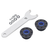 Front Mount Hydraulic Steering Cylinder Seal Kit with Pin Wrench Hydraulic Steering Support Bracket Puller for Seastar HS5157 Replacement - 45-Degree Angle