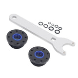 Front Mount Hydraulic Steering Cylinder Seal Kit with Pin Wrench Hydraulic Steering Support Bracket Puller for Seastar HS5157 Replacement