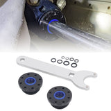 Front Mount Hydraulic Steering Cylinder Seal Kit with Pin Wrench Hydraulic Steering Support Bracket Puller for Seastar HS5157 Replacement