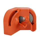Electric Drill Bit Sharpener for All Bits Multipurpose Portable Drill Grinder Grinding Tool for Hardened Steel Carbide Twist Cobalt Orange - Side View