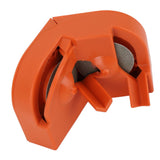 Electric Drill Bit Sharpener for All Bits Multipurpose Portable Drill Grinder Grinding Tool for Hardened Steel Carbide Twist Cobalt Orange - Rear View