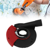 5 In Power Grinding Dust Shroud Iron PA66 Red Black Wearproof Surface Grinding Shroud for 125 150 Angle Grinders