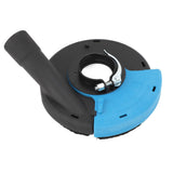 Angle Grinder Grinding Dust Shroud Blue Black 5inch Multifunctional Angle Grinder Dust Collector For Grinding Stone Flooring Concrete