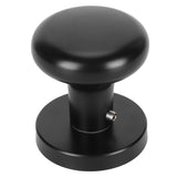 Door Knob Black Round Handle Keyless Locking Zinc Alloy Privacy Function Easy Install Interior Ball Handle for Bedroom Bathroom