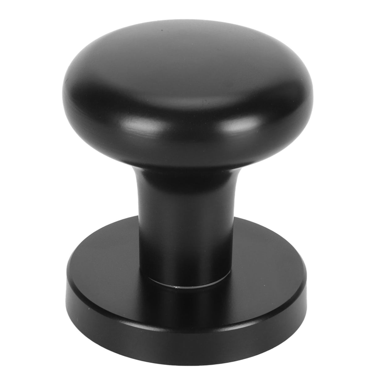 Door Knob Black Round Handle Keyless Locking Zinc Alloy Privacy Function Easy Install Interior Ball Handle for Bedroom Bathroom