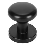 Door Knob Black Round Handle Keyless Locking Zinc Alloy Privacy Function Easy Install Interior Ball Handle for Bedroom Bathroom