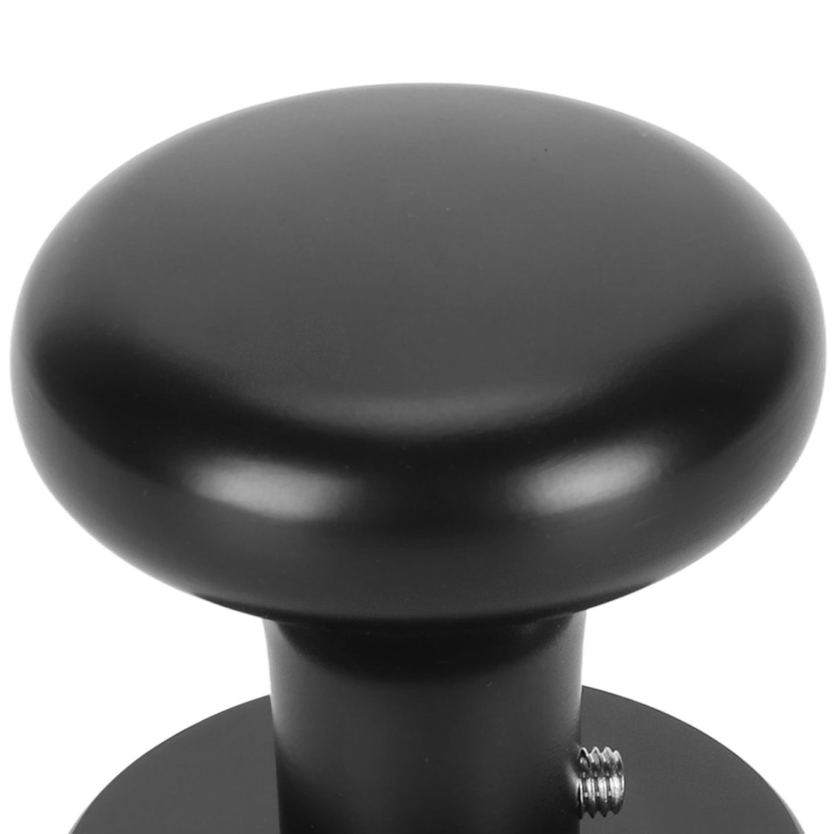 Door Knob Black Round Handle Keyless Locking Zinc Alloy Privacy Function Easy Install Interior Ball Handle for Bedroom Bathroom